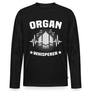 Organist Kirchenorganist - Männer Premium Bio Langarmshirt - Schwarz - Vorne - Nico (187cm)