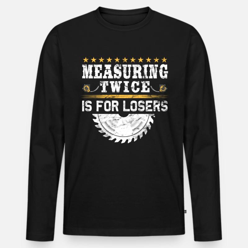 Bodenbelagsbau Teppichverleger - Männer Premium Bio Langarmshirt - Schwarz