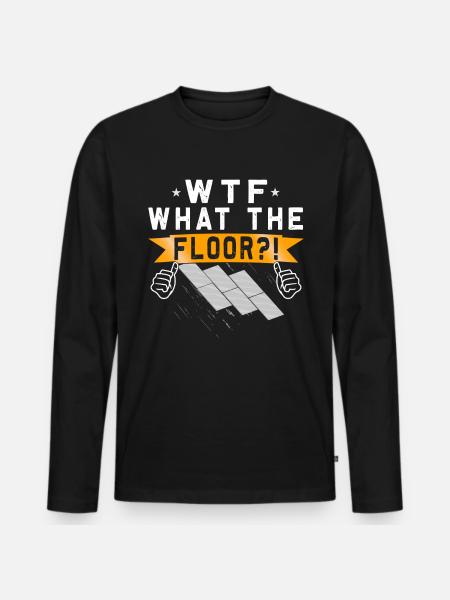 Flooring Installer - Men's Premium Organic Long Sleeve Shirt - black