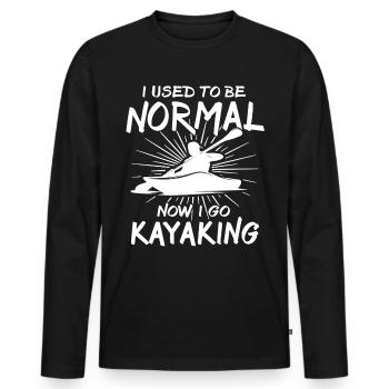 Kayakistes kayakistes - T-shirt manches longues Premium bio Homme - noir - Devant - Nico (187cm)