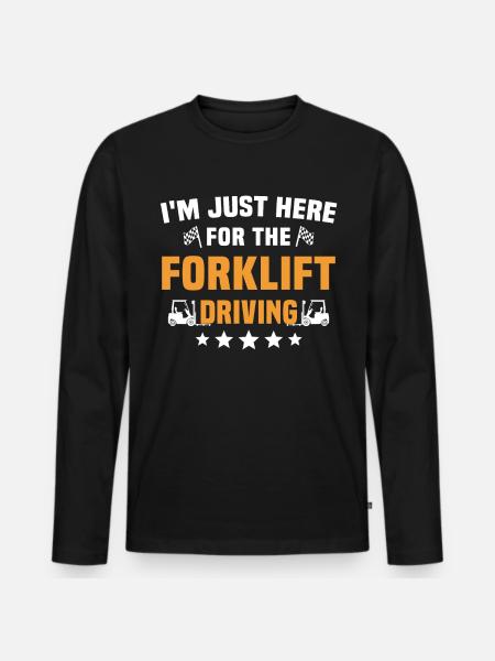 Forklift Forklift - Men's Premium Organic Long Sleeve Shirt - black