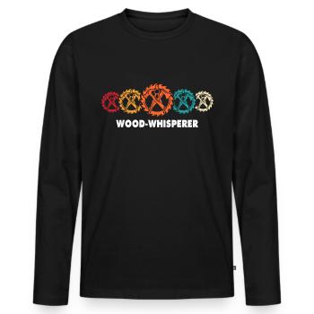 Carpenter, carpenter, carpenter, - Men's Premium Organic Long Sleeve Shirt - black - Front - Nico (187cm)