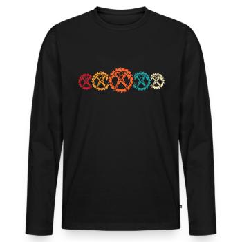 Carpenter carpenter - Men's Premium Organic Long Sleeve Shirt - black - Front - Nico (187cm)