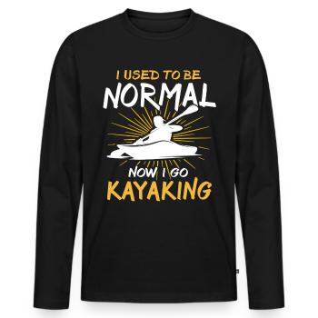 Kayaker Kayak Kayaking - Männer Premium Bio Langarmshirt - Schwarz - Vorne - Nico (187cm)