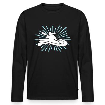 Kayaking Kayak - Männer Premium Bio Langarmshirt - Schwarz - Vorne - Nico (187cm)