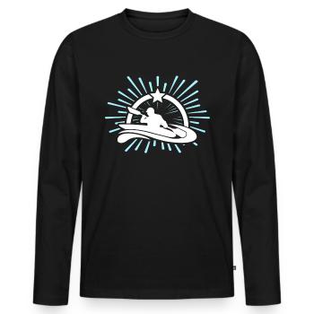 Kayaking Kayak - Männer Premium Bio Langarmshirt - Schwarz - Vorne - Nico (187cm)