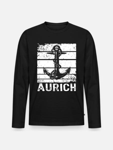 Aurich - Men's Premium Organic Long Sleeve Shirt - black