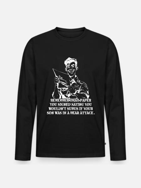Scoutmaster – Drôle de guide scout - T-shirt manches longues Premium bio Homme - noir