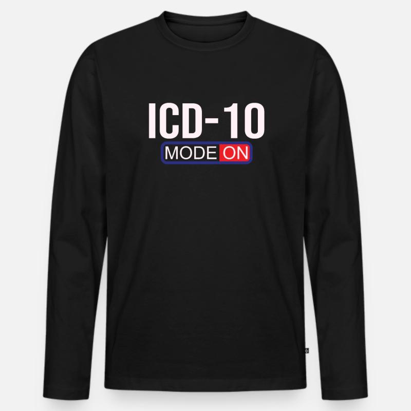 Medical Assistant - Medical Coder - Men's Premium Organic Long Sleeve Shirt - black