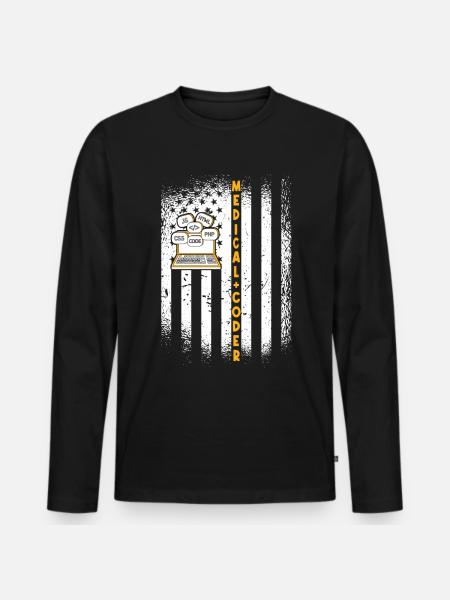 Assistant médical - Codeur médical - T-shirt manches longues Premium bio Homme - noir