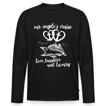 Cruise Family Sea Trip Family Cruise - Men's Premium Organic Long Sleeve Shirt - black - Front - Nico (187cm)