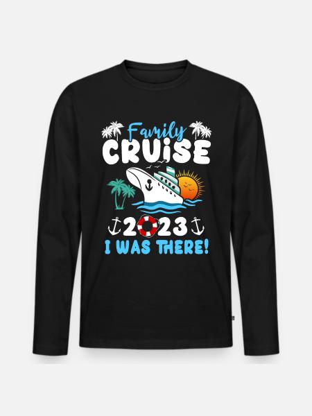 Cruise 2023 Cruise Ship - Men's Premium Organic Long Sleeve Shirt - black