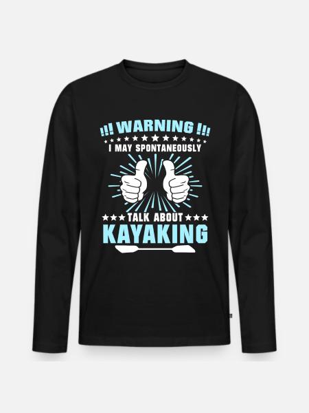 Kayak Kayaking - Men's Premium Organic Long Sleeve Shirt - black