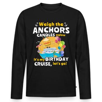 Kreuzfahrt Geburtstag - Männer Premium Bio Langarmshirt - Schwarz - Vorne - Nico (187cm)