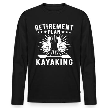 Kayaking Kayak - Männer Premium Bio Langarmshirt - Schwarz - Vorne - Nico (187cm)
