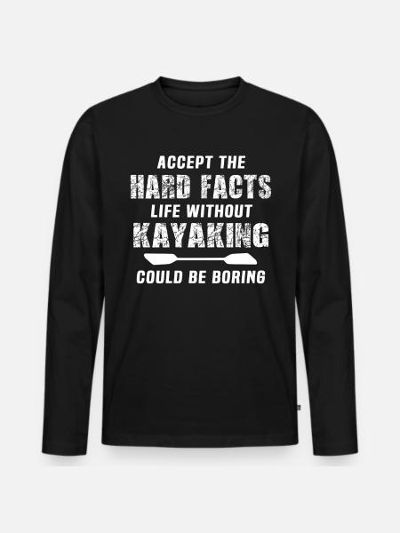 Kayaking Kayak - T-shirt manches longues Premium bio Homme - noir