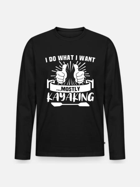 Kayaking Kayak - T-shirt manches longues Premium bio Homme - noir