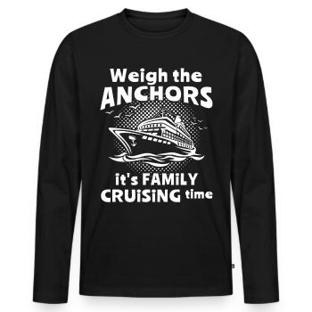 Cruise Cruise Travel Cruise Ship - Men's Premium Organic Long Sleeve Shirt - black - Front - Nico (187cm)