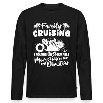 Cruise Cruise Travel Cruise Ship - Men's Premium Organic Long Sleeve Shirt - black - Front - Nico (187cm)