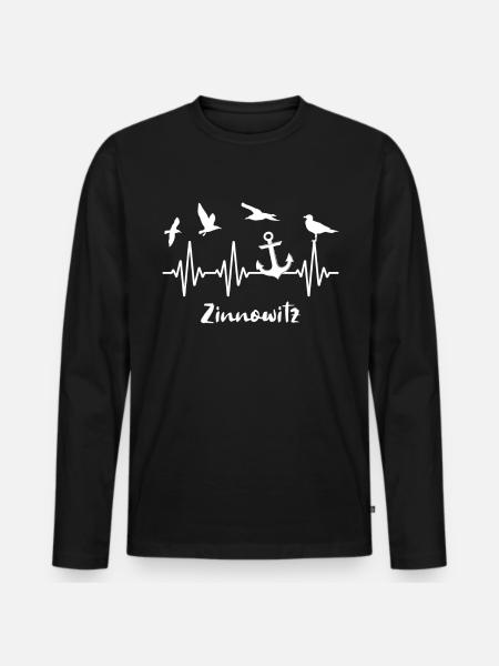 Zinnowitz ECG Zinnowitzer - Men's Premium Organic Long Sleeve Shirt - black
