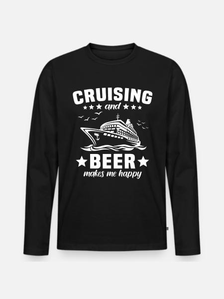 Cruise Beer - Men's Premium Organic Long Sleeve Shirt - black