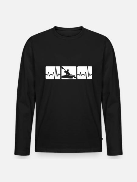 Kayak ECG - T-shirt manches longues Premium bio Homme - noir
