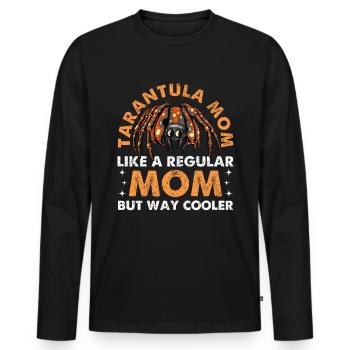 Tarantula Mama like a normal mother, but a lot - Men's Premium Organic Long Sleeve Shirt - black - Front - Nico (187cm)