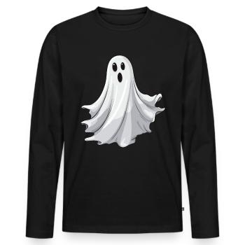 Ghost Hunter Creepy Adventure, Paranormal - Men's Premium Organic Long Sleeve Shirt - black - Front - Nico (187cm)