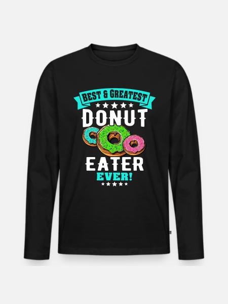 Donut Dear Donut Lovers - Men's Premium Organic Long Sleeve Shirt - black