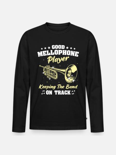 Mellophone player Mellophone - Men's Premium Organic Long Sleeve Shirt - black