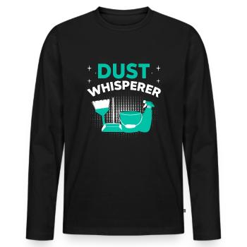 Week of Appreciation for Housekeeping - Men's Premium Organic Long Sleeve Shirt - black - Front - Nico (187cm)