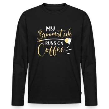 Week of Appreciation for Housekeeping - Men's Premium Organic Long Sleeve Shirt - black - Front - Nico (187cm)