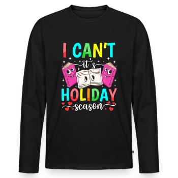 Parapro Teacher Assistant Paraprofessionales - Men's Premium Organic Long Sleeve Shirt - black - Front - Nico (187cm)