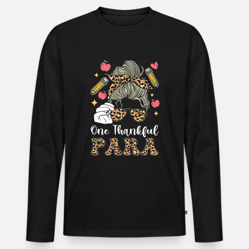 Paraprofessional -Paraedukator -Parapro Im - Männer Premium Bio Langarmshirt - Schwarz