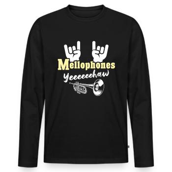 Mellophone Mellophone Player Mellophonium - Men's Premium Organic Long Sleeve Shirt - black - Front - Nico (187cm)