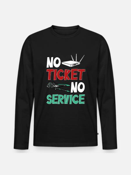 Netzwerkadministrator Systemadministrator Netzwerk - Männer Premium Bio Langarmshirt - Schwarz