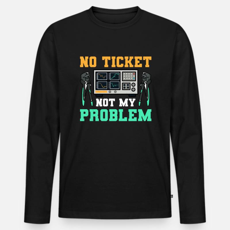 Netzwerkadministrator Systemadministrator Netzwerk - Männer Premium Bio Langarmshirt - Schwarz