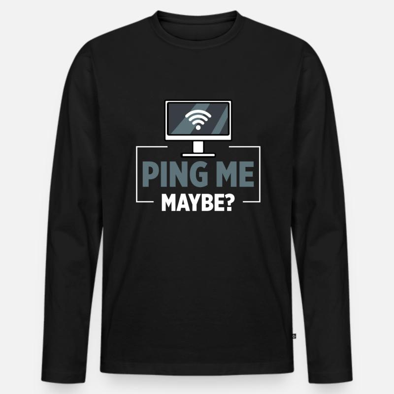 Netzwerkadministrator Systemadministrator Netzwerk - Männer Premium Bio Langarmshirt - Schwarz