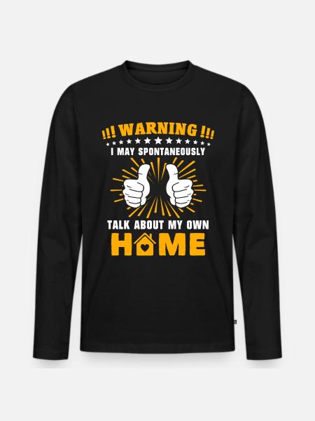 Homeowner New Home - Men's Premium Organic Long Sleeve Shirt - black