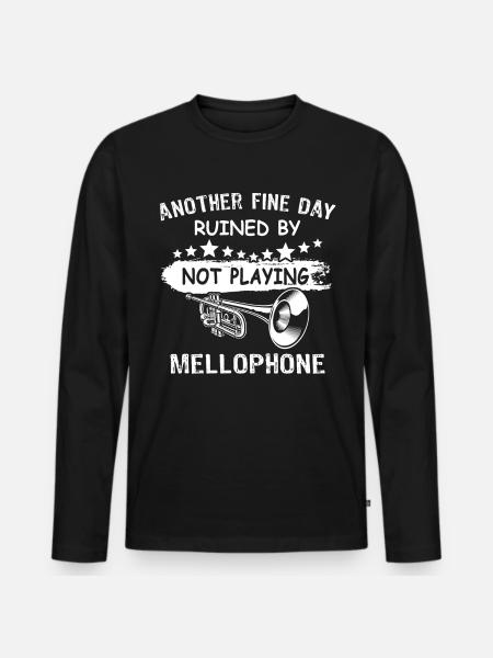 Mellophone Mellophone Player Mellophonium - Men's Premium Organic Long Sleeve Shirt - black