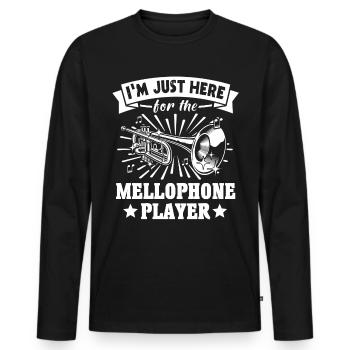 Mellophone Mellophone Player Mellophonium - Men's Premium Organic Long Sleeve Shirt - black - Front - Nico (187cm)
