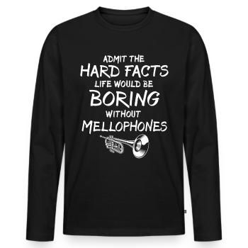 Mellophone Mellophone Player Mellophonium - Men's Premium Organic Long Sleeve Shirt - black - Front - Nico (187cm)