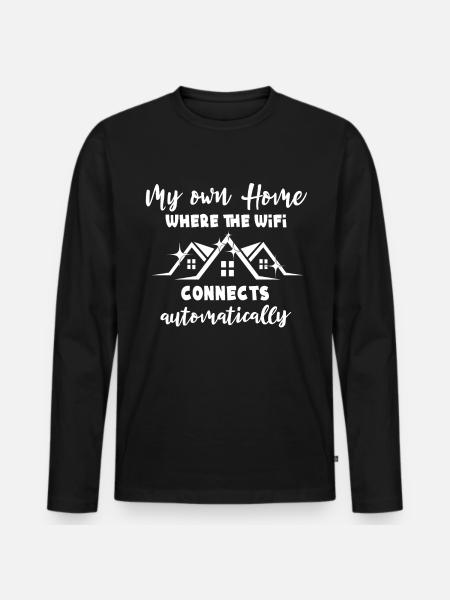 Homeowner New Home - Men's Premium Organic Long Sleeve Shirt - black