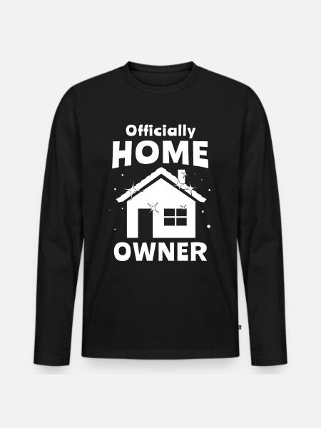Homeowner New Home - Men's Premium Organic Long Sleeve Shirt - black