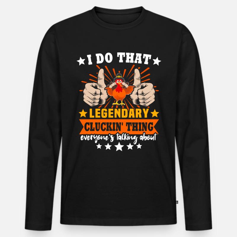 Turkey - Männer Premium Bio Langarmshirt - Schwarz