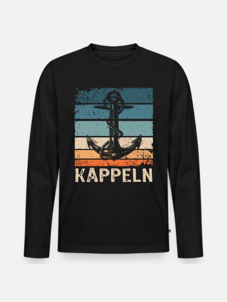 Dictons Kappeln - T-shirt manches longues Premium bio Homme - noir
