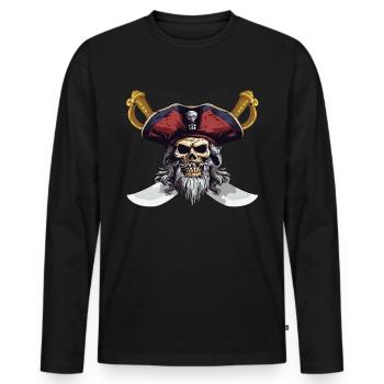 Sea Shanty Design Für Lieben Beim Singen Von - Männer Premium Bio Langarmshirt - Schwarz - Vorne - Nico (187cm)