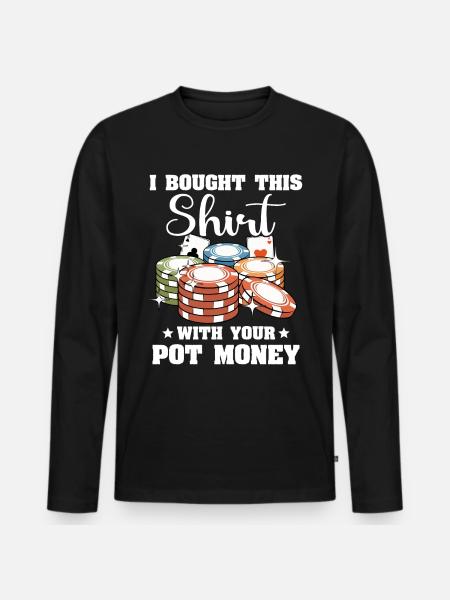Poker Poker Players - Men's Premium Organic Long Sleeve Shirt - black