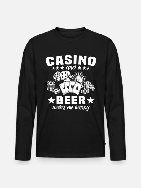 Casino Gambling - Men's Premium Organic Long Sleeve Shirt - black