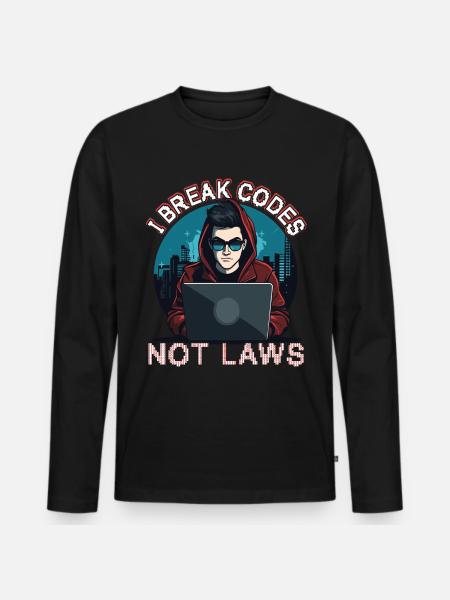 Ethical Hacking Analyst Ethical - Men's Premium Organic Long Sleeve Shirt - black